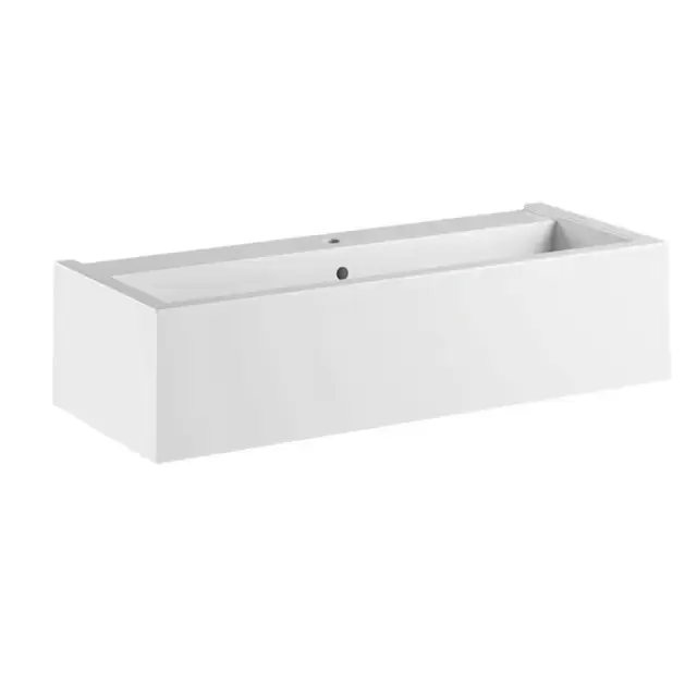 Kerasan Kanaal Раковина подвесная, 120х40х25см., с 1 отв., цвет: белый глянцевый