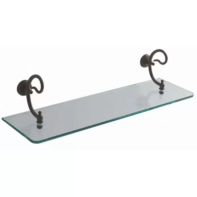 Globo Paestum Стеклянная полочка 60 см, цвет: античный металл