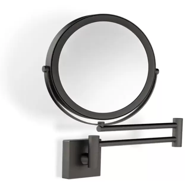 Decor Walther SP 28/2/V Зеркало косметическое, настенное, 5x кратное увеличение, цвет: Dark Metal Matt