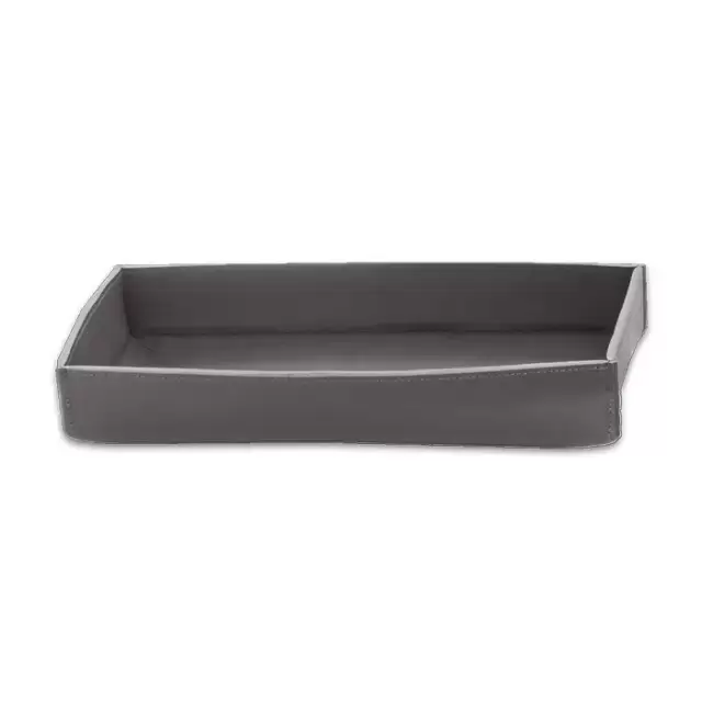Decor Walther Nappa Лоток универсальный, настольный, натуральная кожа, цвет: дымчато-серый