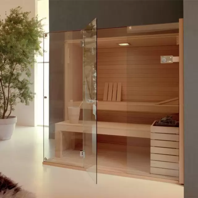 Effegibi Sky Corner 45 Сауна 170x130x201см, угловая SX, цвет: канадский хемлок