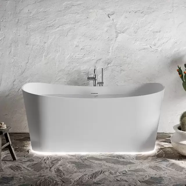 Novellini Ship Ванна отдельностоящая 150х70х62см., с донным клапаном click-clack, novotech, цвет: белый матовый