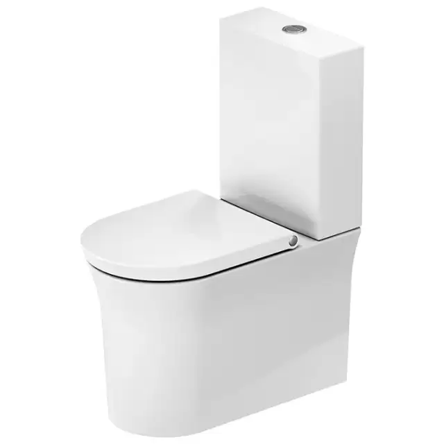 Duravit White Tulip Моноблок 37x65 см, безободковый, слив универсальный, цвет: белый