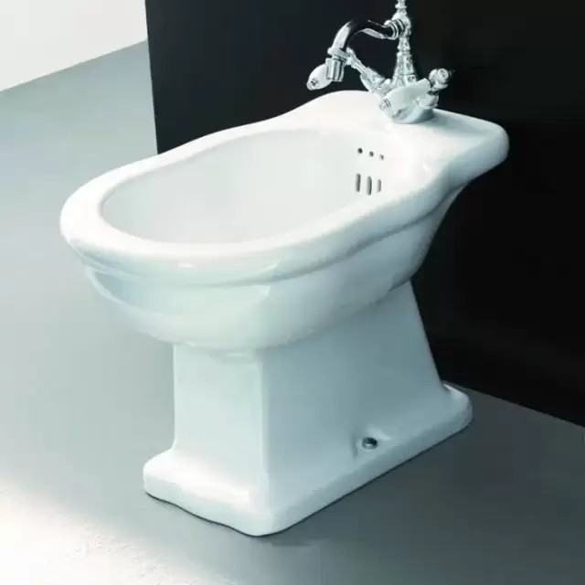 Artceram HERMITAGE биде напольное 55х36см с 1 отв под смеситель с креплением, цвет: белый