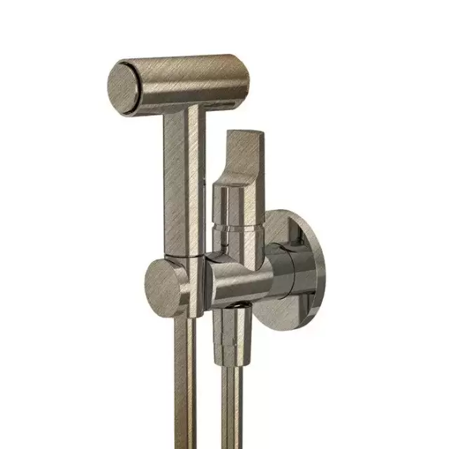 Fima Carlo Frattini Collettivit&agrave; Гигиенический душ, настенный, со шлангом 120см., цвет: брашированный шампань