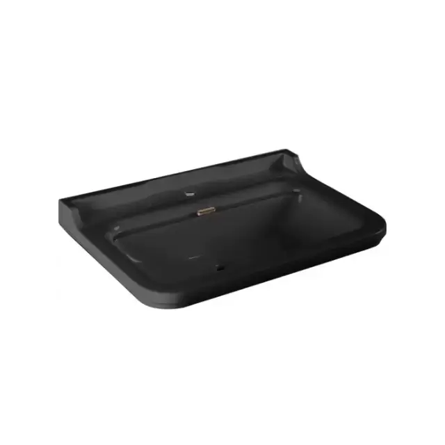 Kerasan Waldorf Раковина 80х55 см, 1 отв., керамическая, цвет: черный/золото