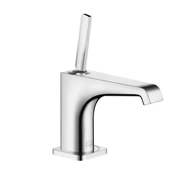 Axor Citterio E, Смеситель для маленькойраковины 90, однорычажный,неперекрываемый сливнойгарнитур, цвет: хром