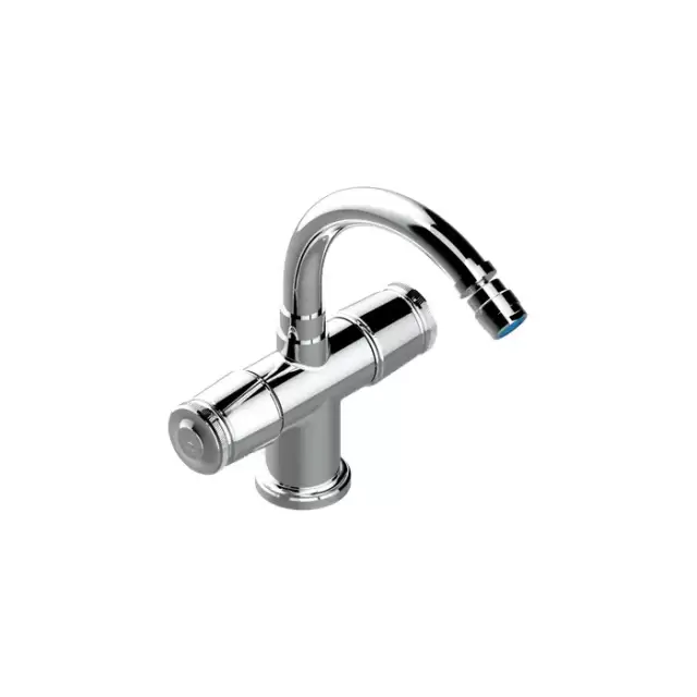 THG CORVAIR Смеситель для биде на 1 отверстие, 2-х вентильный, с донным клапаном, цвет: хром