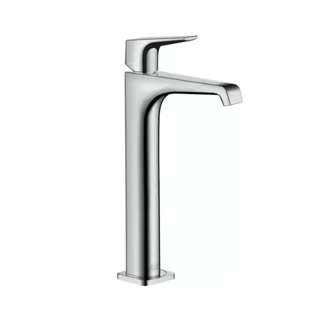 Axor Citterio E, Смеситель для раковины в форметаза 280, однорычажный,с рычаговой рукояткой,неперекрываемый сливнойгарнитур, цвет: хром