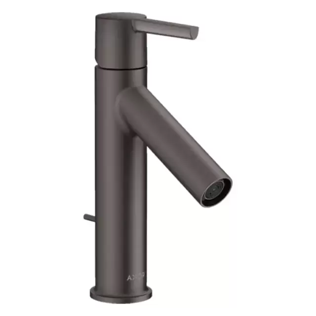 Axor Starck Смеситель для раковины 100, на 1 отв., с донным клапаном, цвет: шлифованный черный хром
