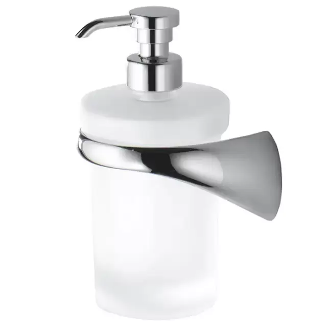 Colombo Link Дозатор для жидкого мыла, подвесной, SX, цвет: хром/матовое стекло
