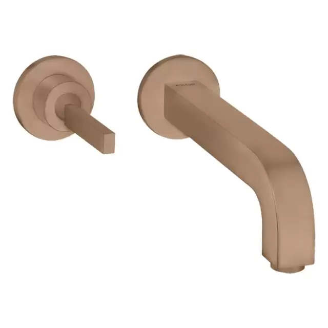 Axor Citterio Смеситель для раковины 160, встраиваемый, излив: 16см., цвет: шлифованное красное золото