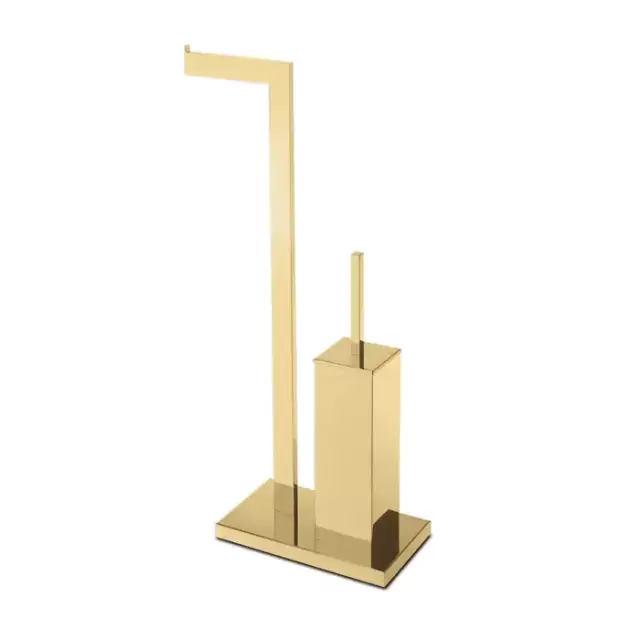 3SC SK Стойка напольная, с держателем тб и ёршиком, цвет: золото 24к. opaco