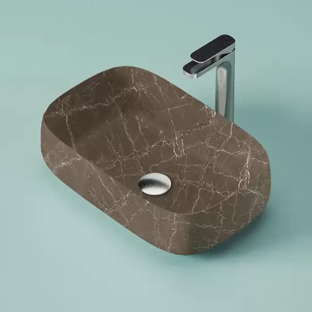 Artceram Cognac Раковина 56x41 см, без отв., накладная, цвет: bronze amani