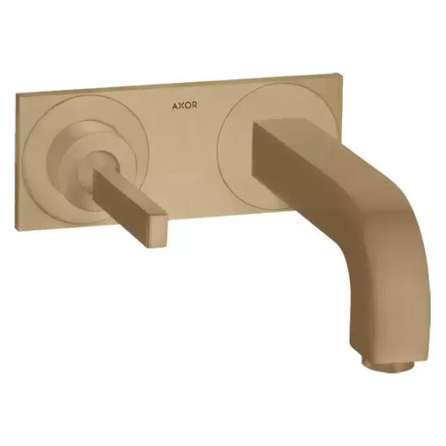 Axor Citterio Смеситель для раковины 220, встраиваемый, излив: 22см., цвет: шлифованная бронза