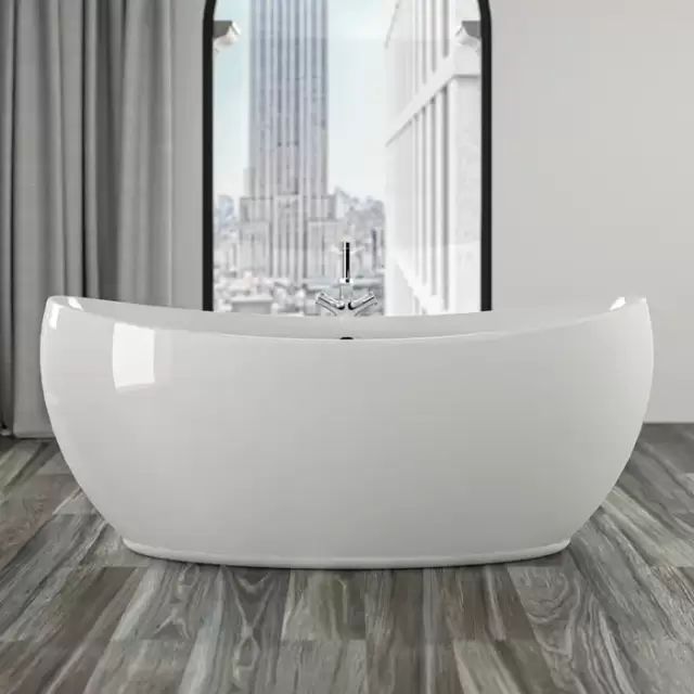 Knief Venice Ванна отдельностоящая 180х83,5х74,5см., с щелевым переливом, с экраном, без слива-перелива, цвет: белый