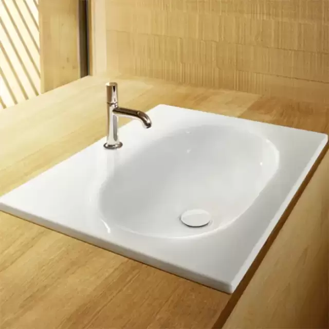 Bette COMODO Раковина встраиваемая на столешницу 60&times;49.5&times;12см, с 1 отв., сталь, цвет: белый