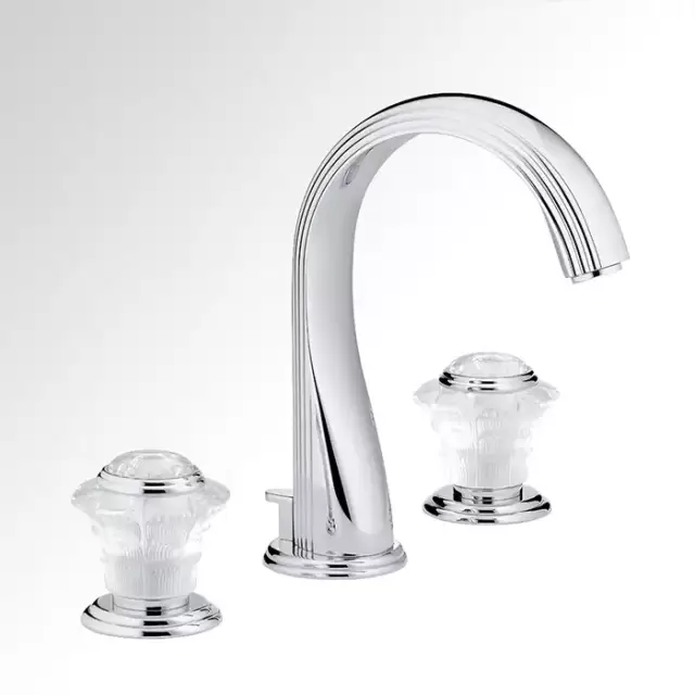 THG Dahlia Смеситель для раковины, 3 отв., цвет: хром