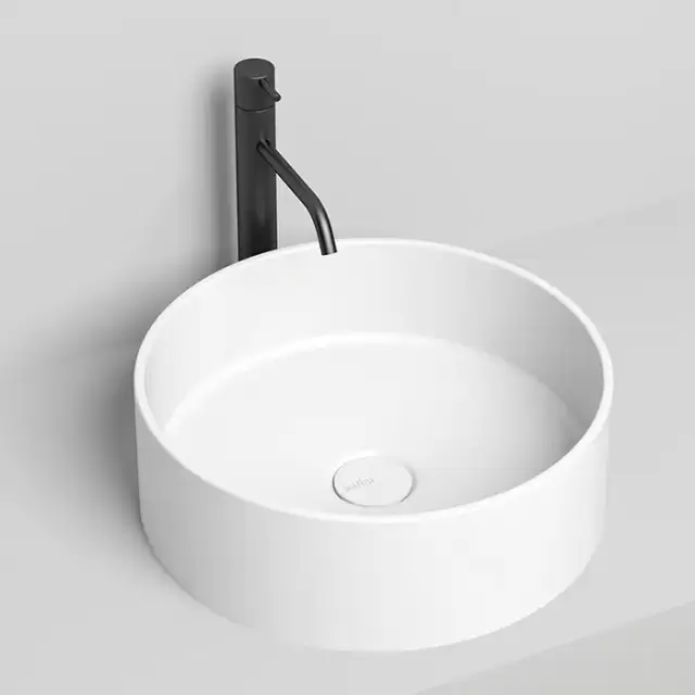 Salini Armonia Раковина накладная 45х45х15cм, без отв., без перелива, S-Stone, цвет: белый матовый