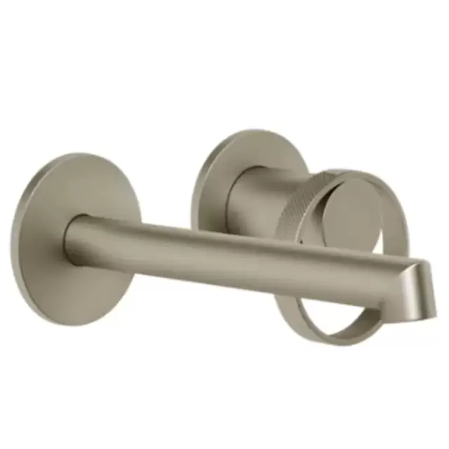 Gessi Anello Смеситель для раковины, настенный, без донного клапана, цвет: Finox Brushed Nickel