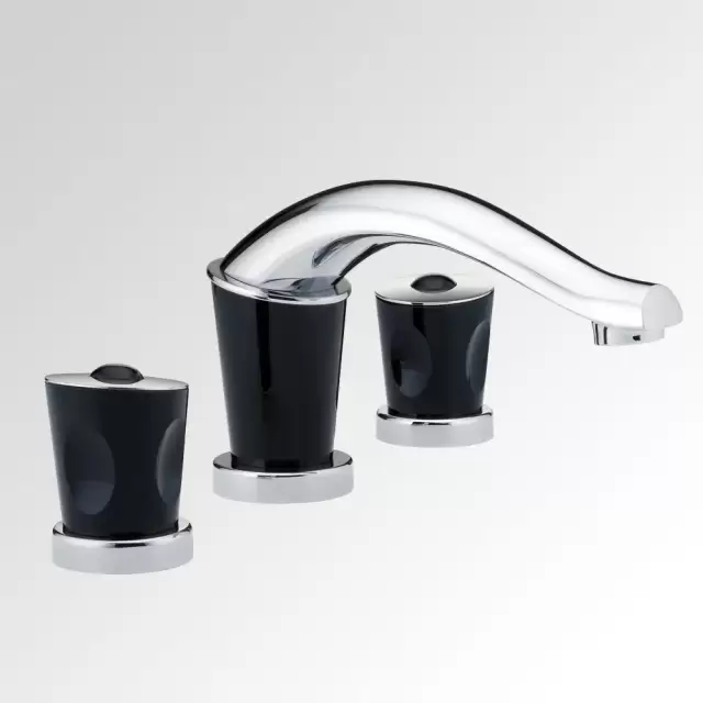 THG Bagatelle pierre noire Смеситель для раковины, 3 отв., цвет: хром