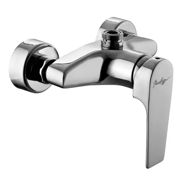 Nicolazzi Jungfrau Смеситель для душа на 2 отверстия, настенный, вывод сверху 3/4", цвет: хром