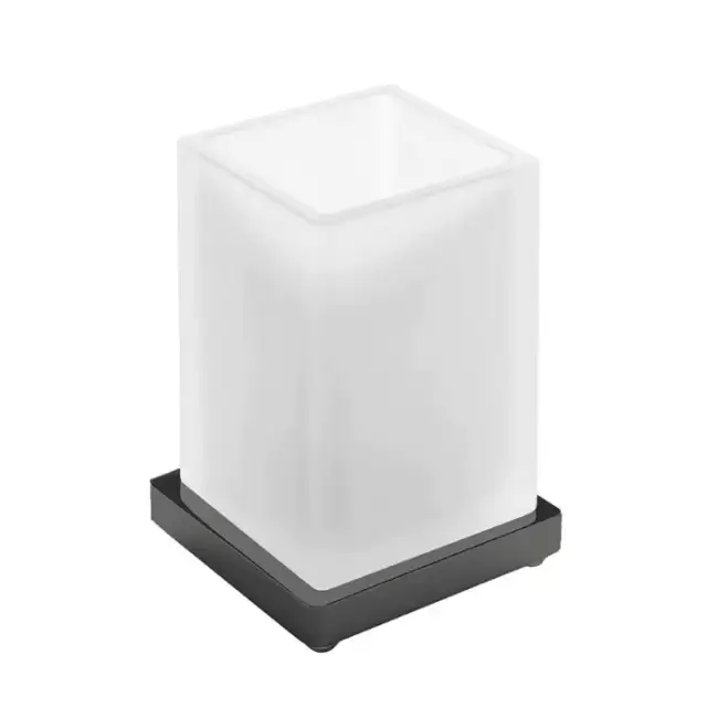 Colombo Look Стакан настольный, цвет: PVD графит полированный/матовое стекло