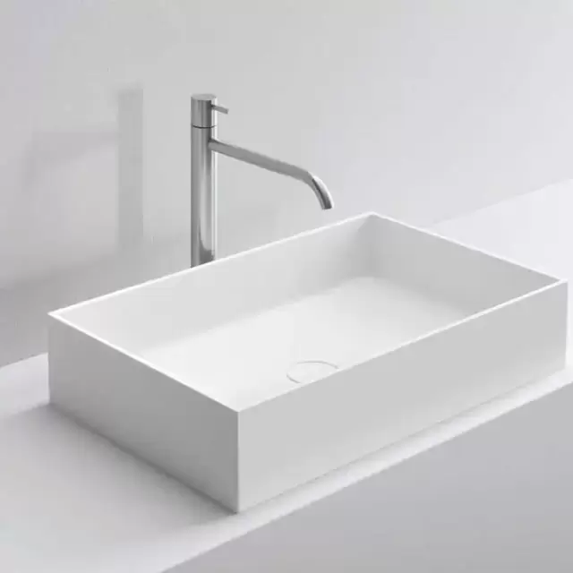 NOORTH milldue edition Раковина 63х38х14.2 см, без отв., накладная, цвет: белый