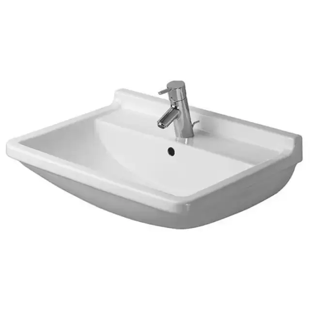 Duravit Starck III Раковина подвесная 55х43см. с переливом, с 1 отв под смеситель, цвет: белый