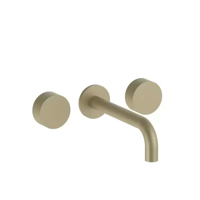 Fantini AF/21 Смеситель из стены для раковины (Наружная часть), цвет: Matt British Gold PVD