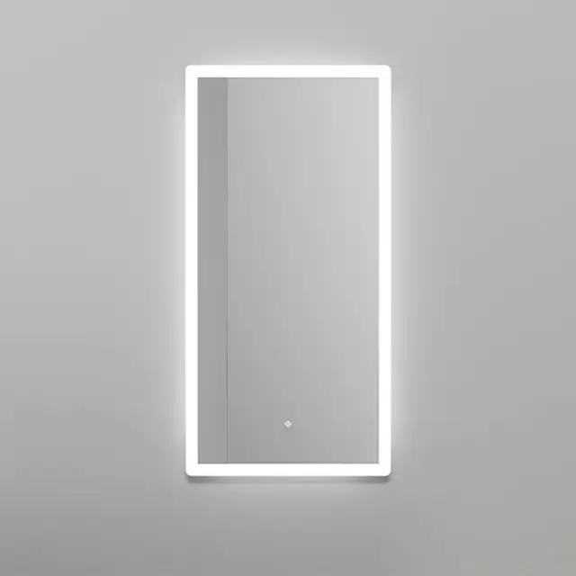 Salini Armonia Зеркало для ванны 45х90х2.5см., фоновая и фронтальная подсветка 3в1, сенсорный выключатель, крепления, без подогрева