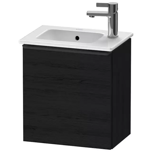 Duravit D-Neo Тумбочка подвесная 41x44x27.4см., раковина, 1 дверка, цвет: Black Oak