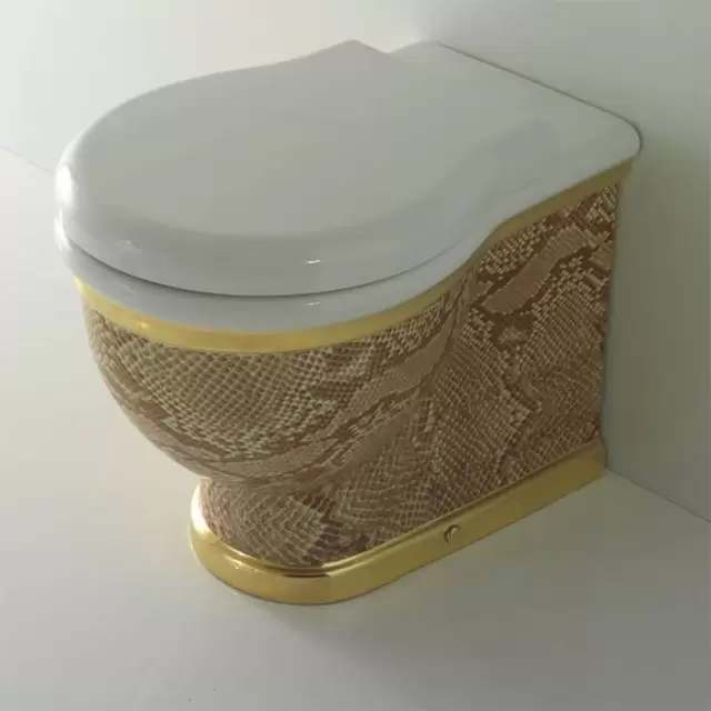 Globo Paestum Унитаз напольный пристенный 57х38см, слив универсальный, с комплектом креплений, цвет: Python A33