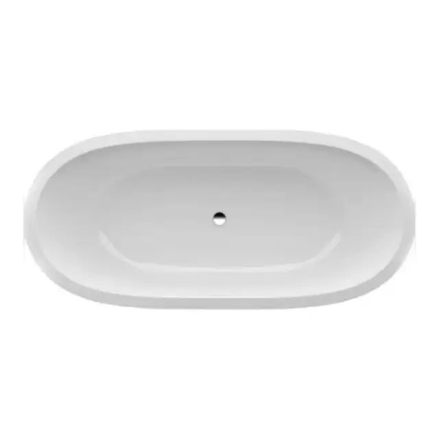 Laufen Pro Ванна встраиваемая, 180х80х64см, овальная с ножками , без слива-перелива, цвет: белый