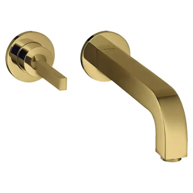 Axor Citterio Смеситель для раковины 160, встраиваемый, излив: 16см., цвет: полированное золото