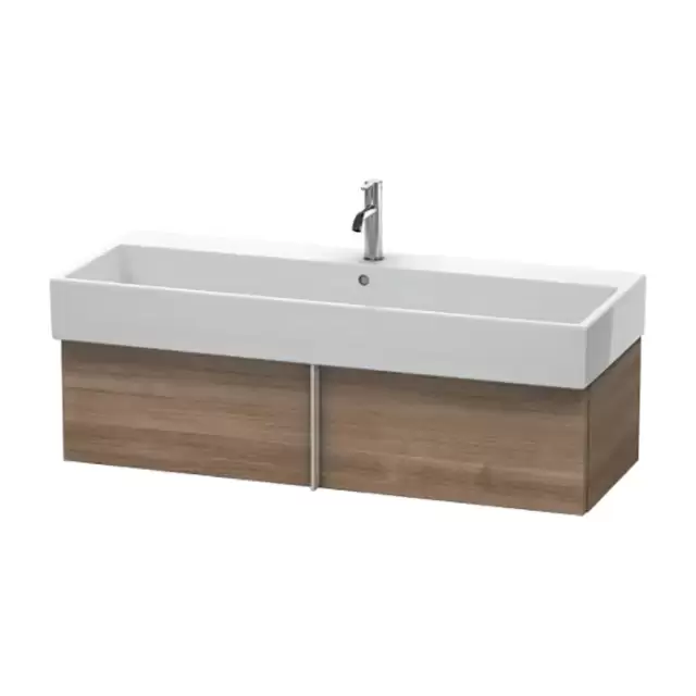 Duravit VA Тумба подвесная, 118.4x43.1х29.8см., с раковиной и 1 выдв. ящиком, цвет: тичинская вишня