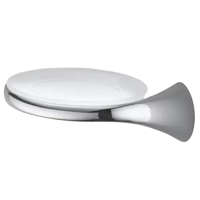 Colombo Link Мыльница подвесная, SX, цвет: хром/матовое стекло