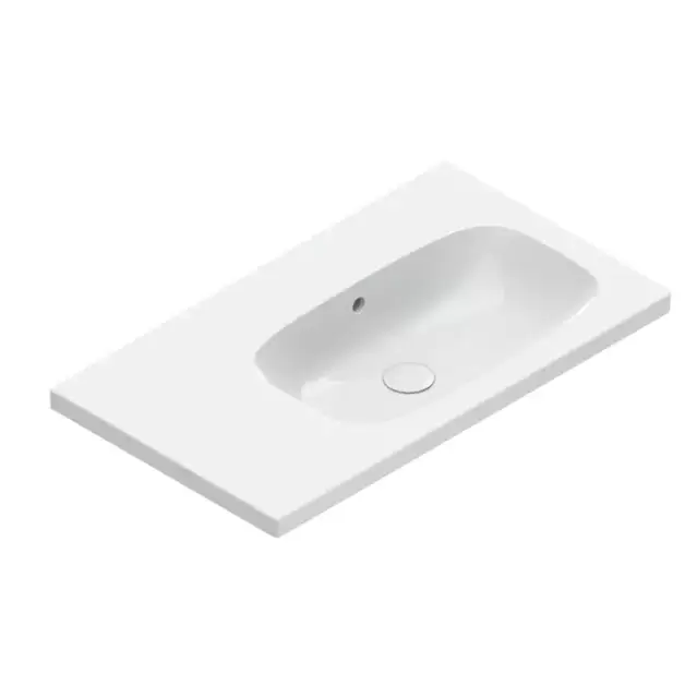 Catalano Alvea Раковина 80x46см чаша справа, без отв., цвет: белый глянцевый