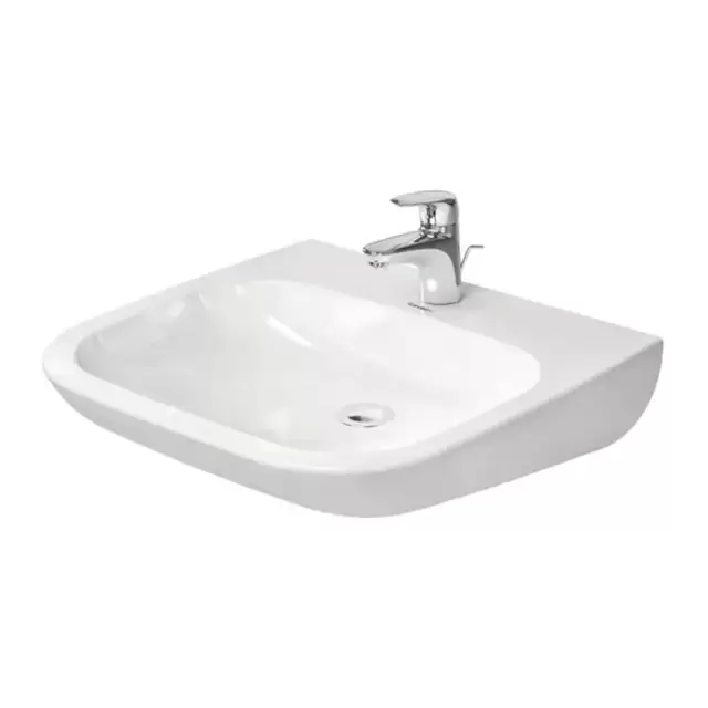 Duravit D-Code Раковина медицинский Med, без перелива, с 1 отв. под смес., 60х55см., цвет: белый