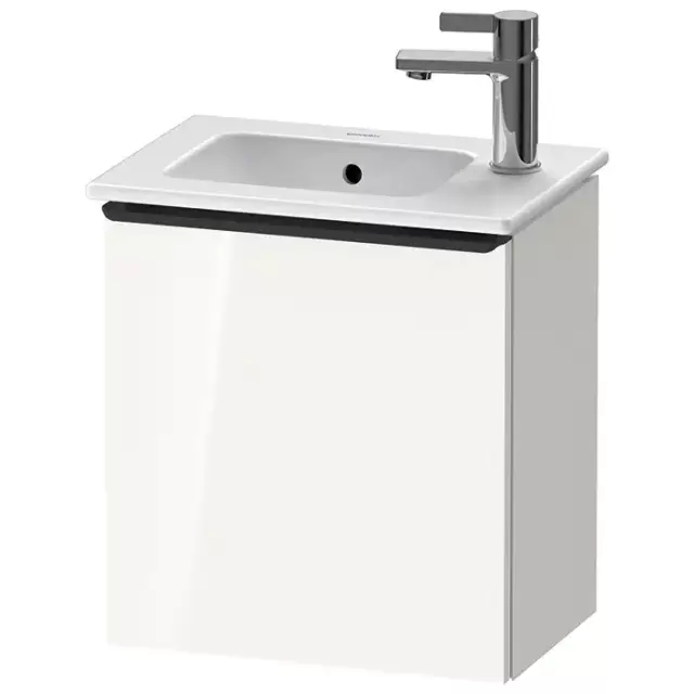 Duravit D-Neo Тумбочка подвесная 41x44x27.4см., раковина, 1 дверка, цвет: белый высокоглянцевый