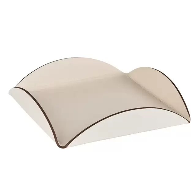 ADJ Подставка для сервировки, 25x25 см., цвет: панна котта/белый