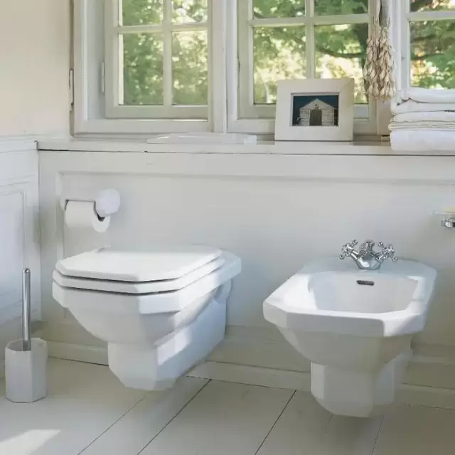 Duravit 1930 Унитаз 35.5х58х40см., подвесной, горизонтальный выпуск, с креплением, цвет: белый