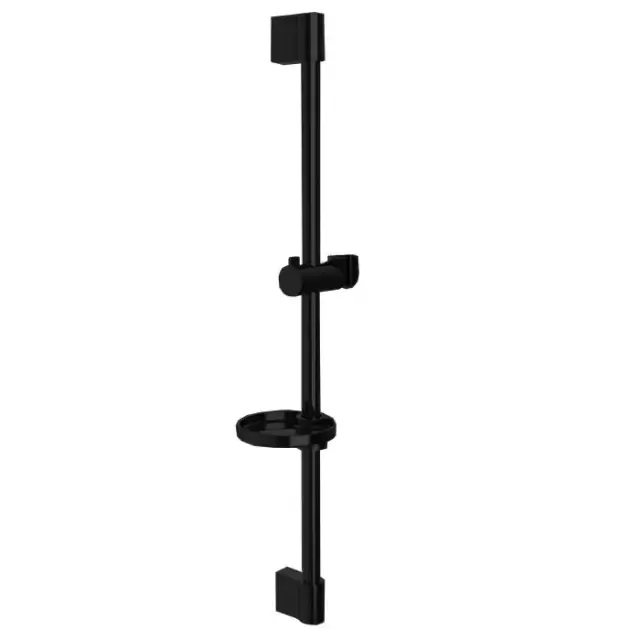 Fima Carlo Frattini Saliscendi Душевая штанга, с мыльницей и держателем ручного душа, цвет: черный матовый