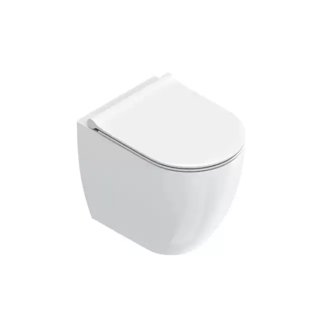 Catalano Sfera Унитаз 50х35см., напольный, безободковый, цвет: белый глянцевый