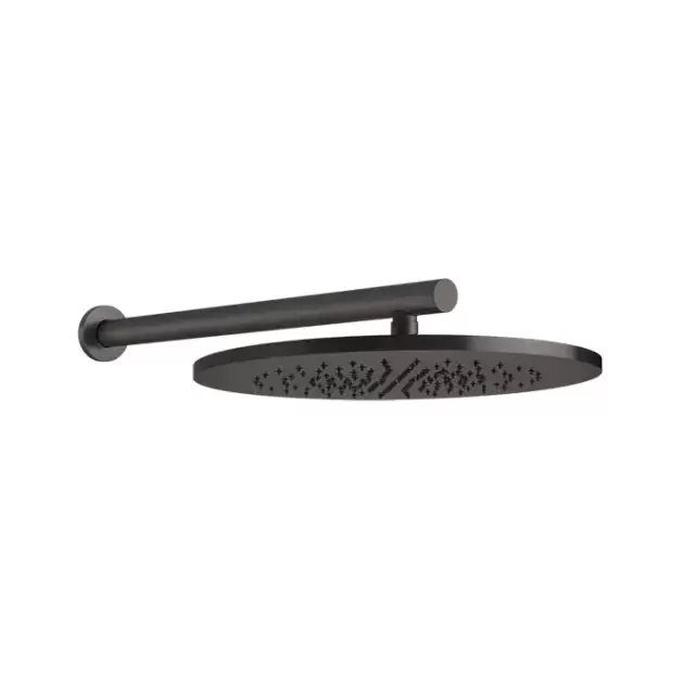 Gessi 316 Душевая головка шарнирная для настенного крепления на 1/2", &Oslash;350мм, цвет: brushed black metal pvd