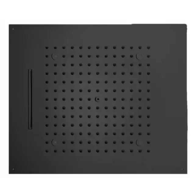 BOSSINI DREAM/2 Верхний душ 570 x 470 мм, 2 режима (дождь, каскад), с 4 LED (белый), блок питания/управления, цвет: черный матовый