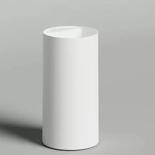 Salini Armonia Round Top 01 Раковина напольная 45х45х90см., слив в пол, без отв. под смес, с декор.накладкой, мат-л: S-Sense, цвет: белый глянцевый.