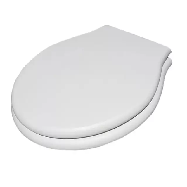 Globo Paestum Сиденье для унитазов деревянное,  с микролифтом, цвет: белый дуб/золото