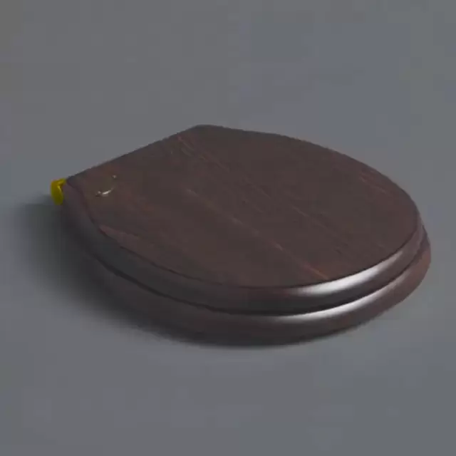 SIMAS Londra Сиденье для подвесного унитаза, микролифт, цвет: орех/золото