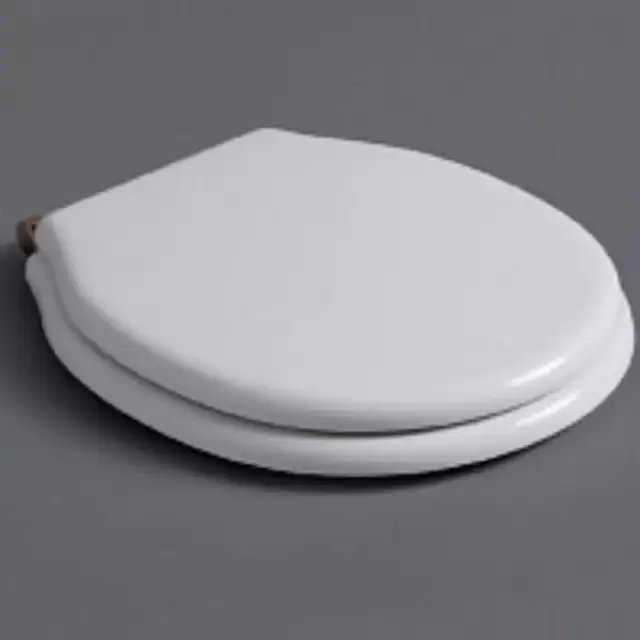 SIMAS Londra Сиденье для подвесного унитаза, цвет: белый/бронза